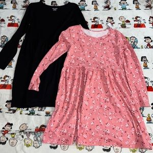 Pair of long sleeve dresses for girl size 16
